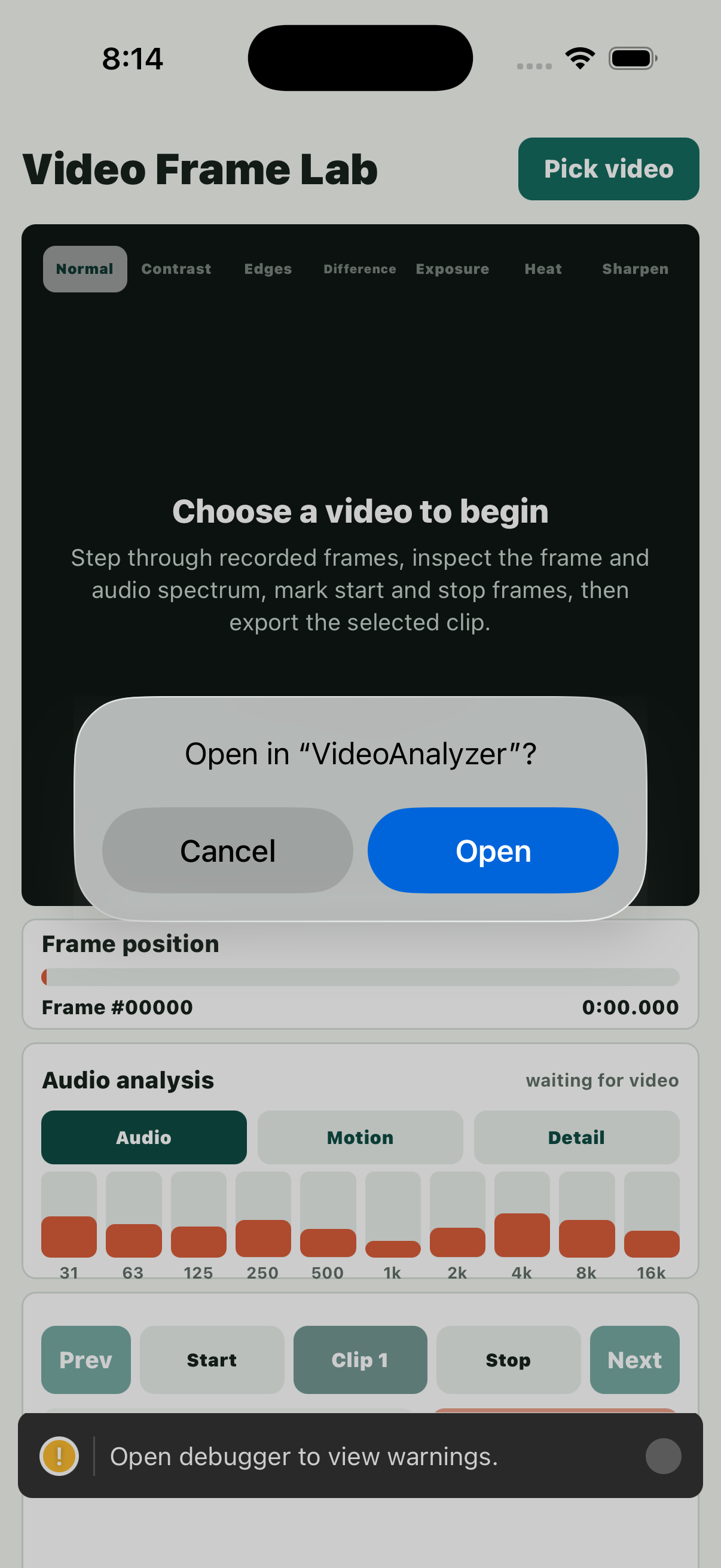 iOS disclaimer